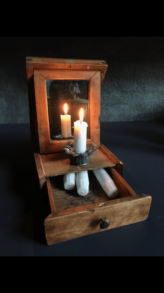 Box for candlelight with mirror, Jérôme Signori Design